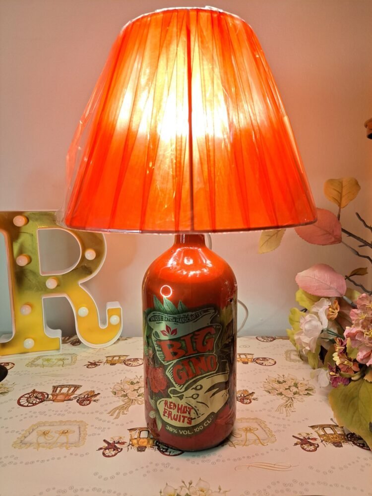 Lampada Bottiglia Big Gino Rossa