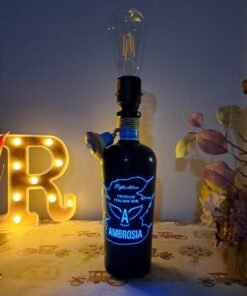 Bottiglia Etichetta Luminosa Ambrosia Gin