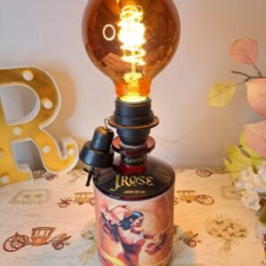 Lampada Bottiglia JRose Flamenco Lampadina Rossa